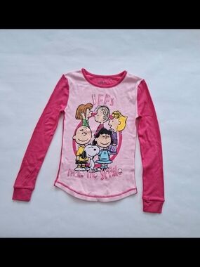 Peanuts Pink & Hot Pink 'BFFs Make Me Smile' Long Sleeve Tee - Peanuts